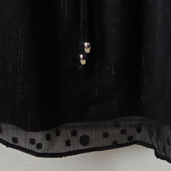 NWT BCX Juniors Round-Neck Sheer Flare-Sleeve Blouse XS - Picture 4 of 10